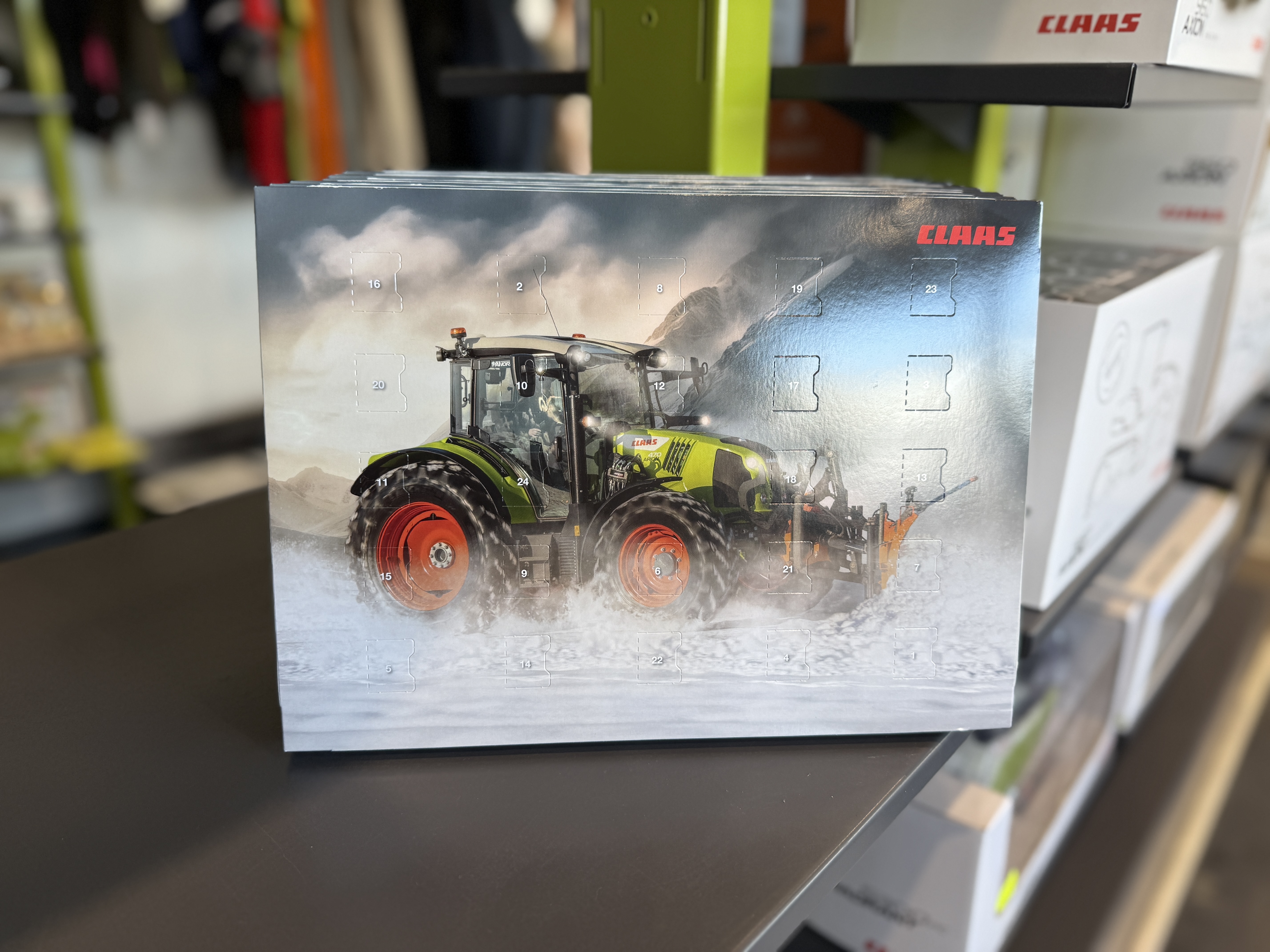 Calendrier de l’Avent CLAAS 2025 — Pour les passionnés de tracteurs et de chocolat !