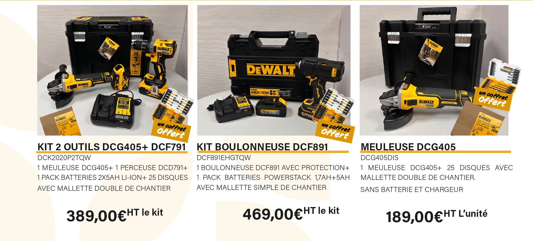 Des prix fracassants pour des outils d’exception !